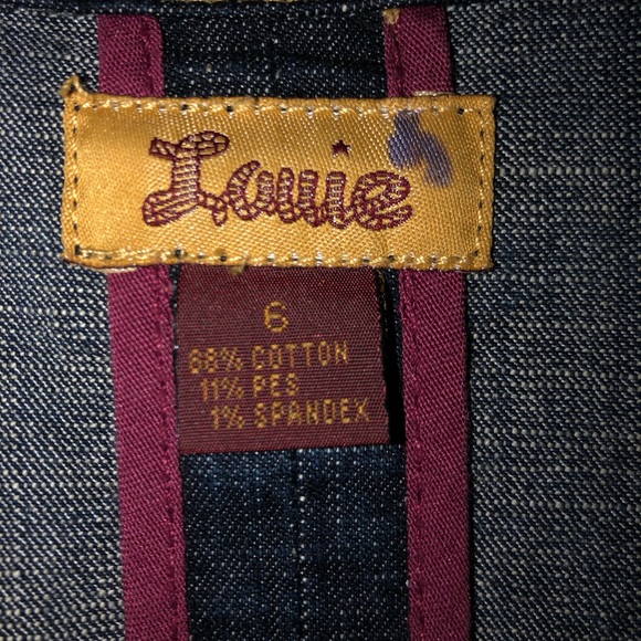 Anthropologie Denim Jacket by Louie great condition size 6 - Picture 13 of 16